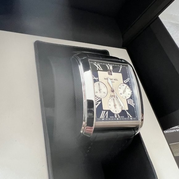 Raymond Weil Don Giovanni Black Dial Chronograph Automatic Watch 4875 Swiss Made - Picture 1 of 13